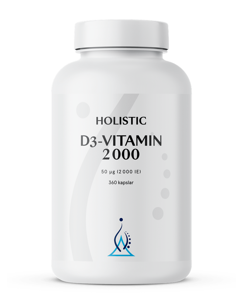 Holistic D3-vitamin 2000, 360 kapslar