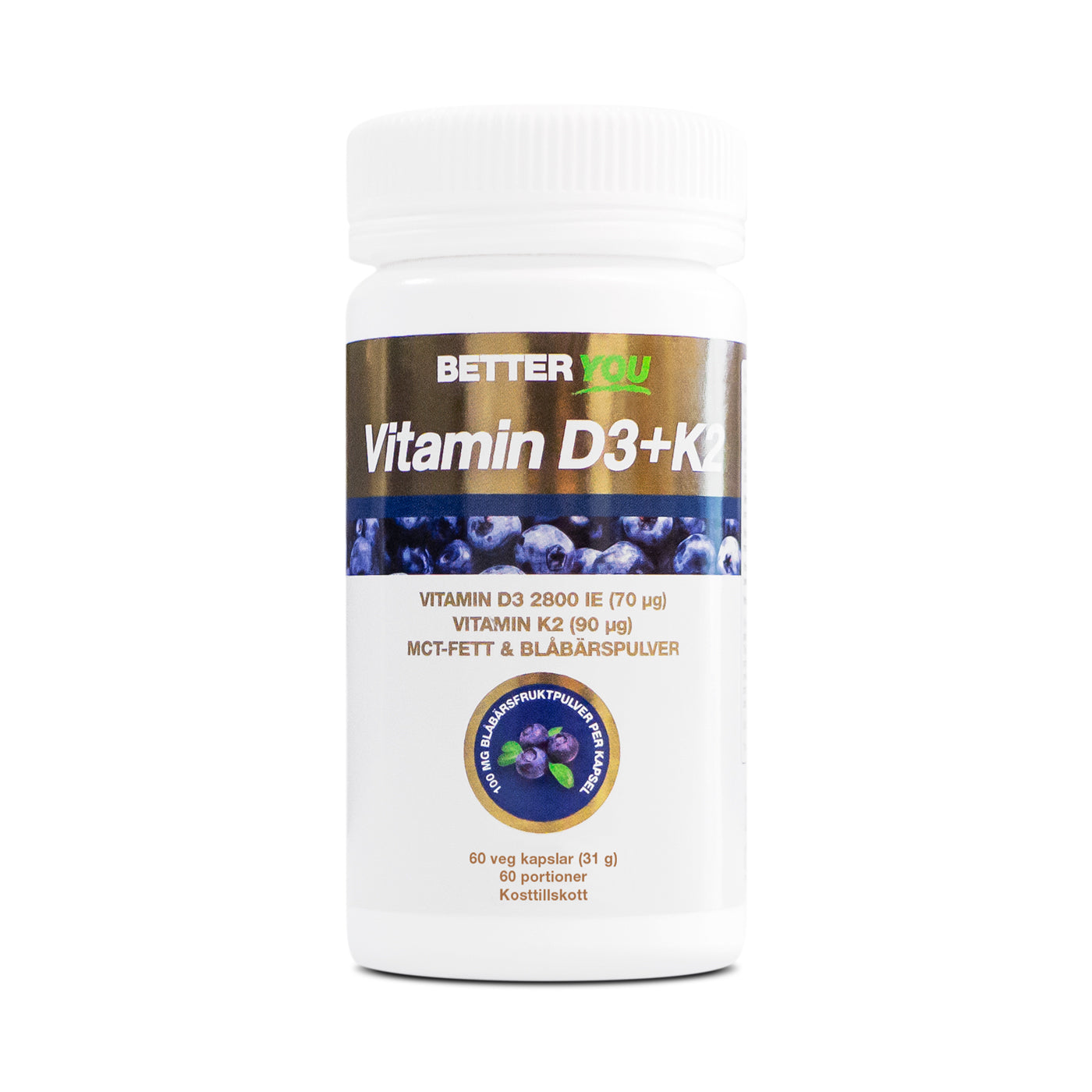 BetterYou Vitamin D3+K2 - 60 kaps