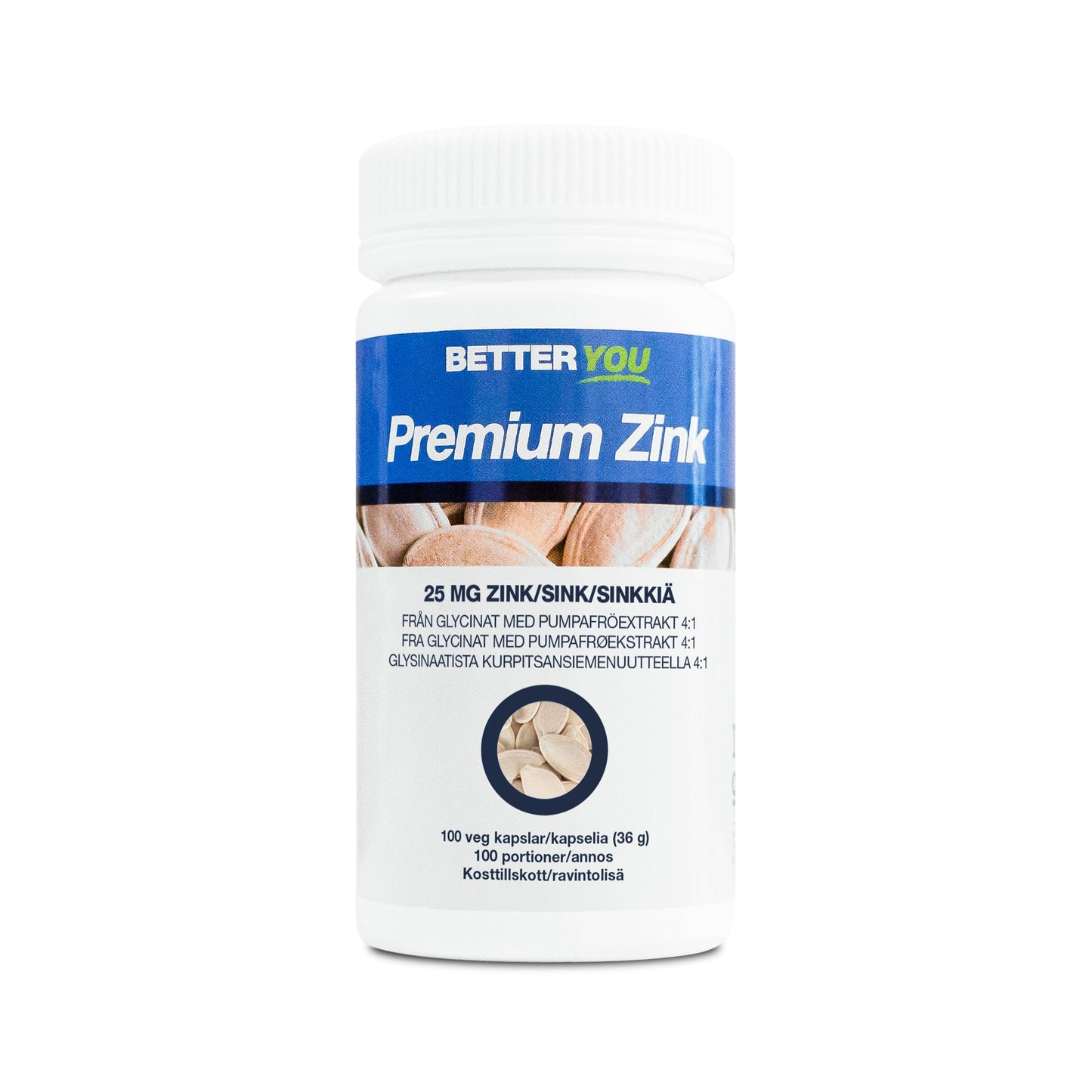 BetterYou Premium Zink - 100 kaps