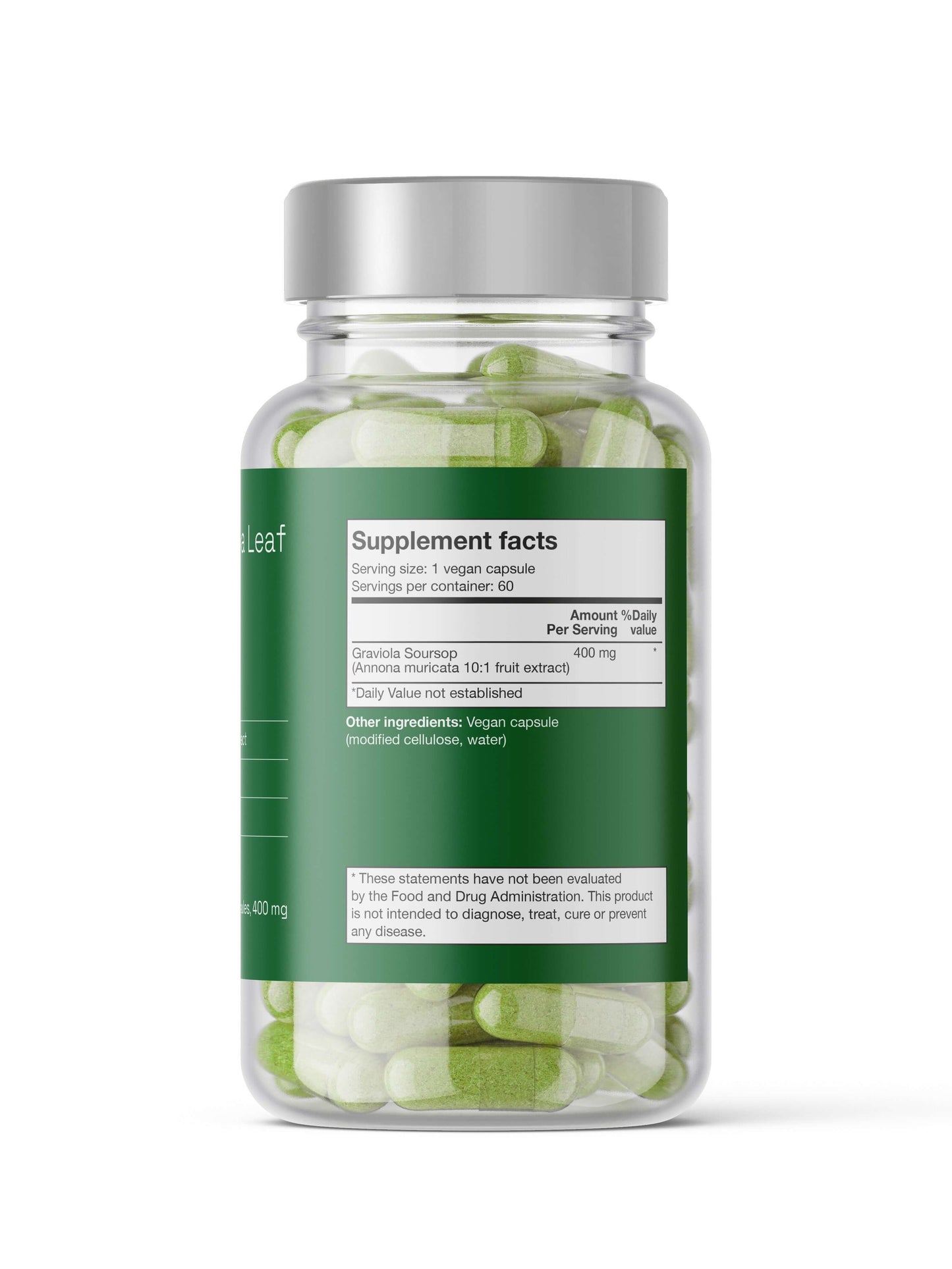 Noop Soursop Graviola 60 kapslar höger sida