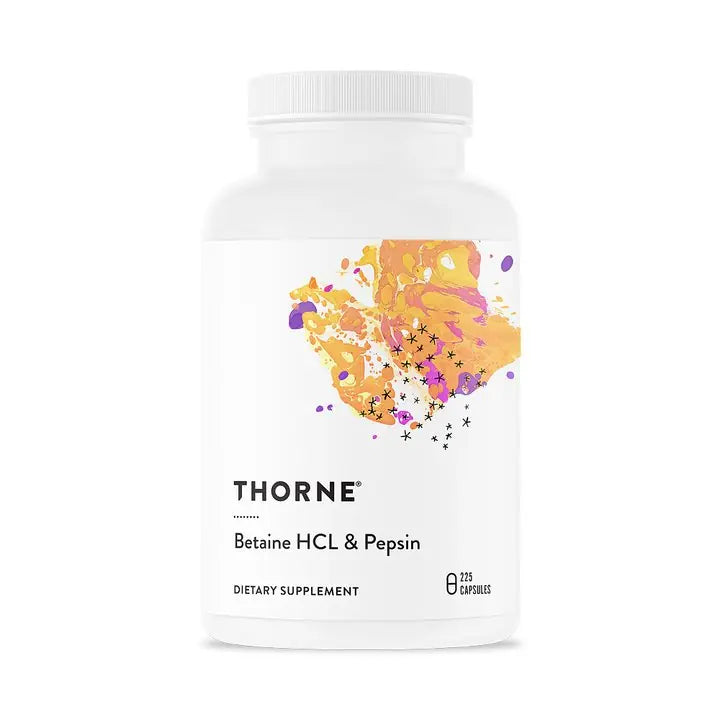 Thorne Betaine HCL / Pepsin 225 kapslar