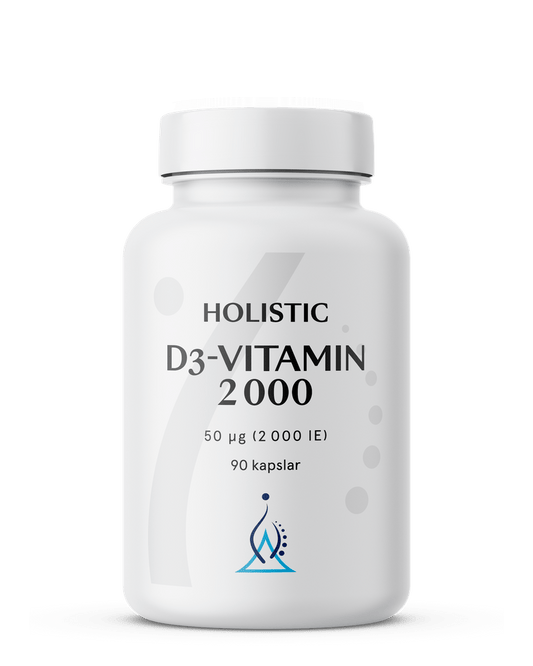 Holistic D3-vitamin 2000, 90 kapslar