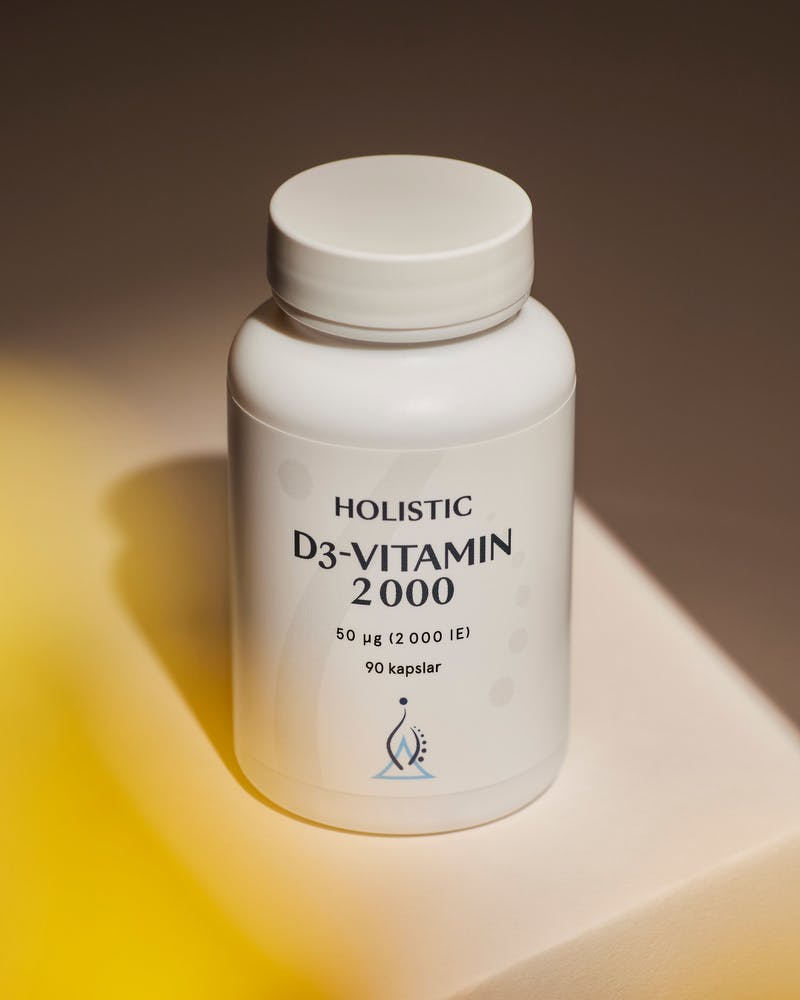 Holistic D3-vitamin 2000, 90 kapslar