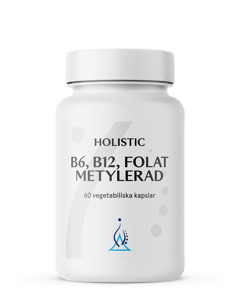 Holistic B6 B12 Folat metylerad, 60 kapslar