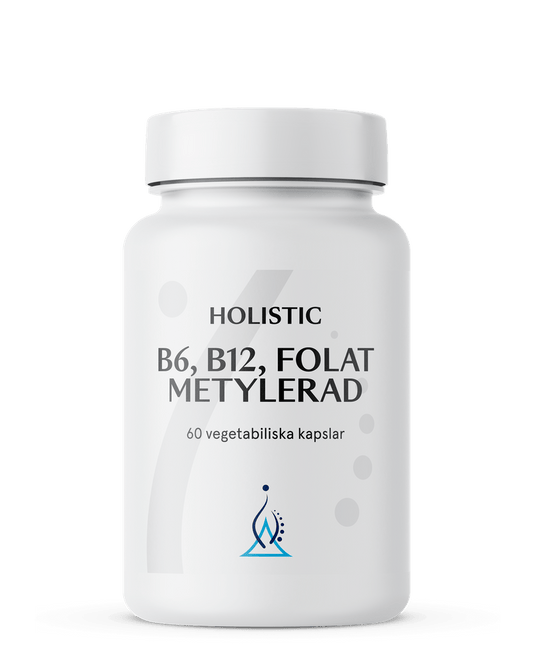 Holistic B6 B12 Folat metylerad, 60 kapslar