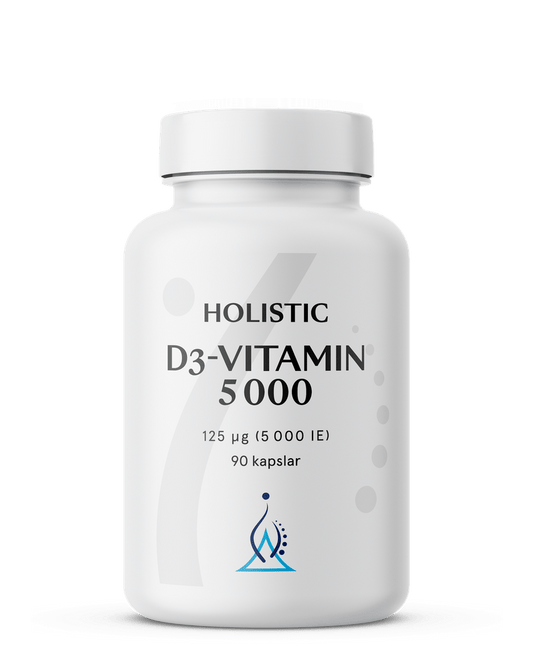 Holistic D3-vitamin 5000, 90 kapslar