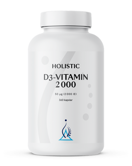 Holistic D3-vitamin 2000, 360 kapslar