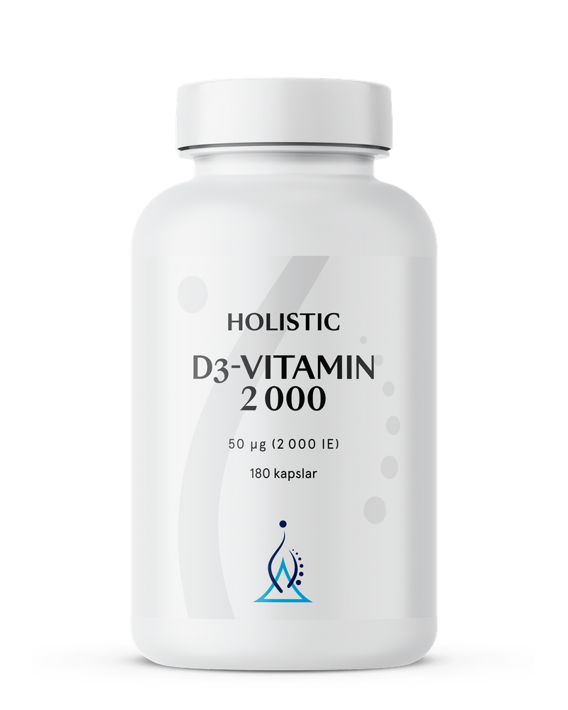 Holistic D3-vitamin 2000, 180 kapslar