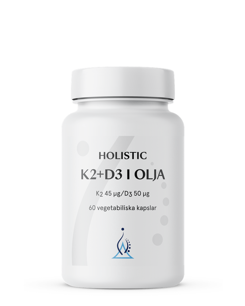 Holistic K2+D3 i olja, 60 kapslar