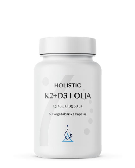 Holistic K2+D3 i olja, 60 kapslar