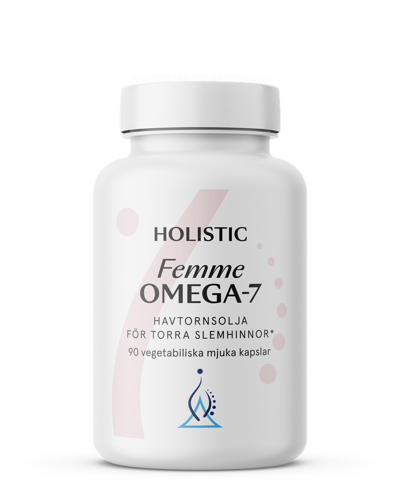 Holistic Femme Omega-7 havtornsolja, 90 kapslar