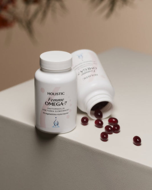 Holistic Femme Omega-7 havtornsolja, 90 kapslar