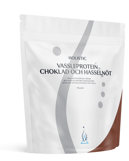 Holistic Vassleprotein choklad och hasselnöt, 750 g