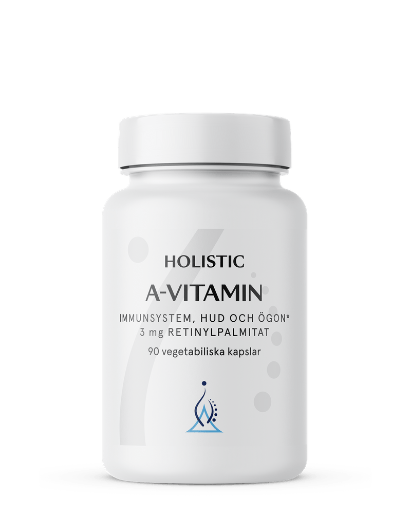 Holistic A-vitamin 3 mg retinylpalmitat 90 kapslar