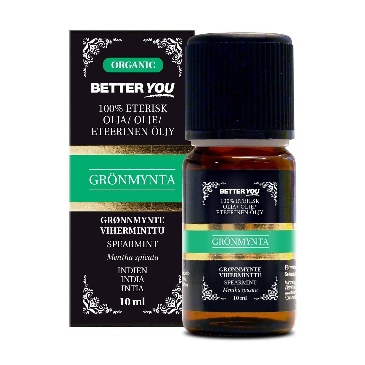 BetterYou Grönmyntaolja EKO Eterisk - 10 ml