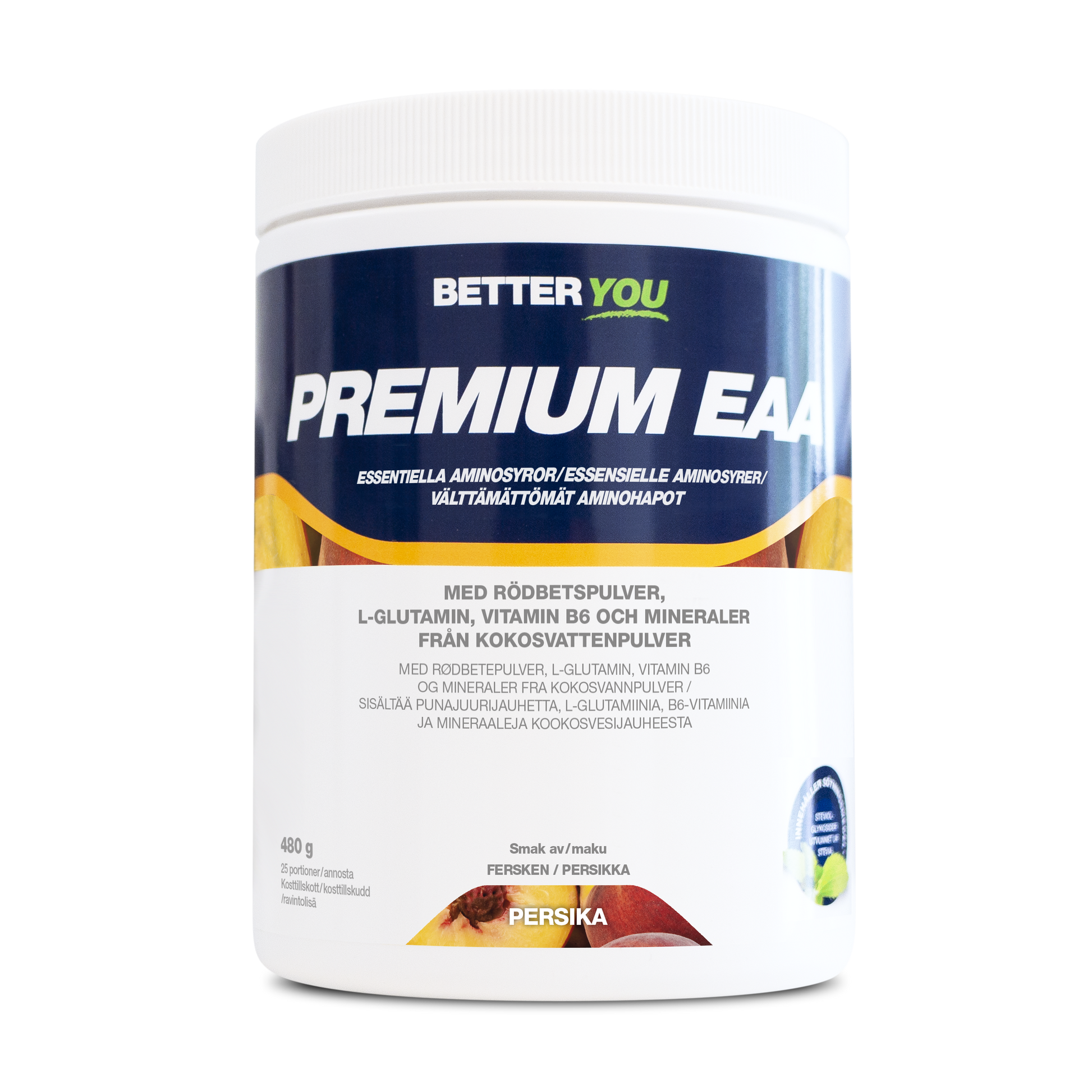 BetterYou Premium EAA 480 g - Persika