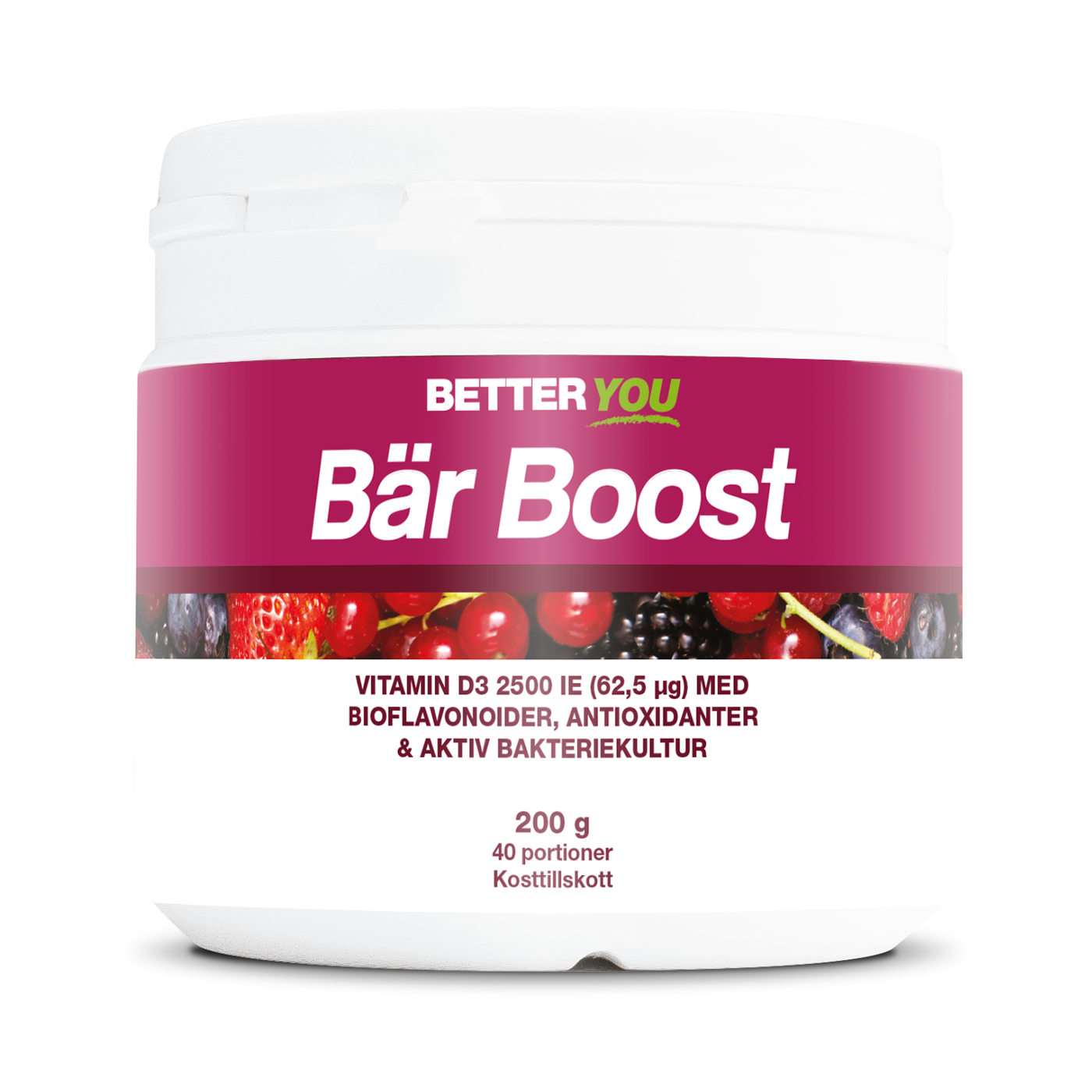 BetterYou Bär Boost Pulver 200 g - Naturell