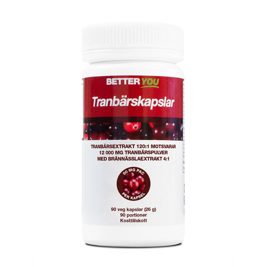 BetterYou Tranbärskapslar - 90 kaps