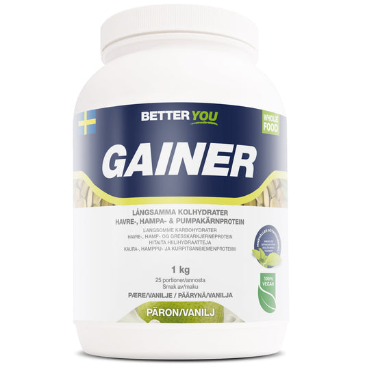 BetterYou Whole Food Gainer 1 kg - Päron/Vanilj