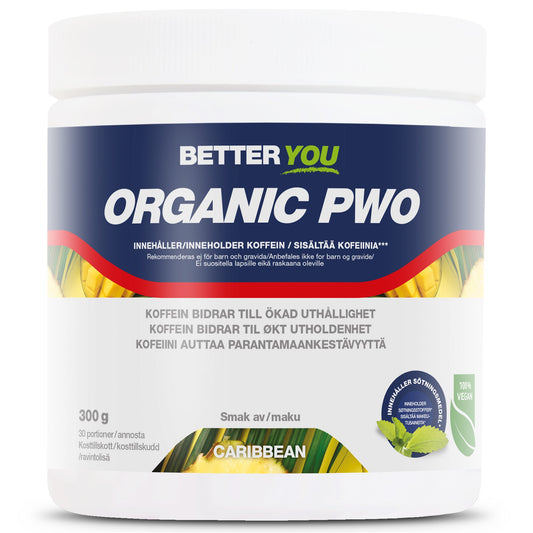 BetterYou Organic PWO 300 g - Carribean