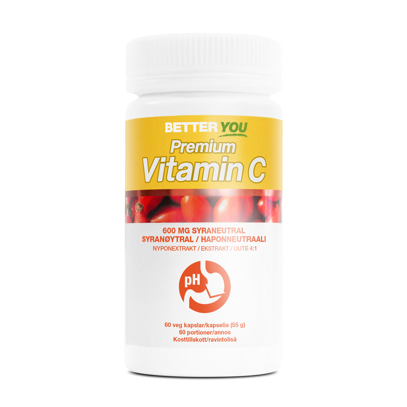 BetterYou Premium Vitamin C - 60 kaps