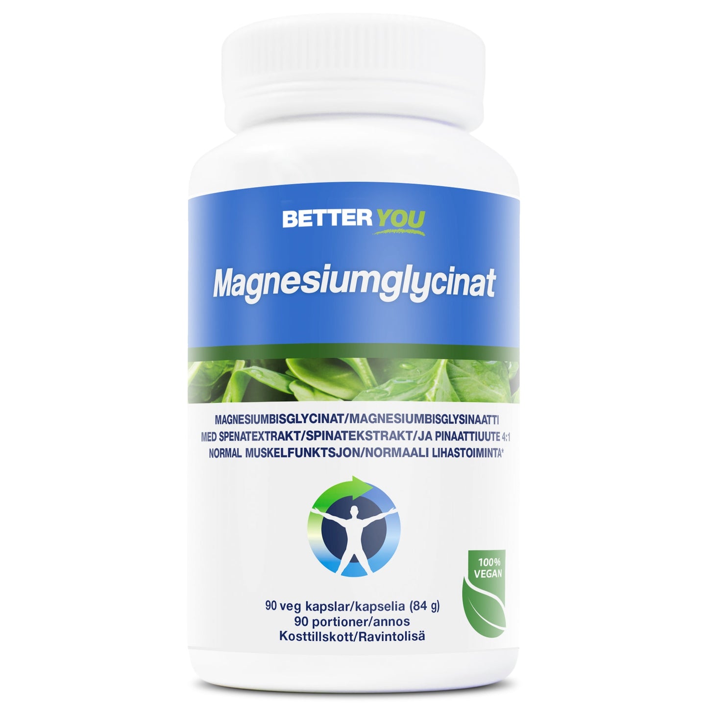 BetterYou Magnesiumglycinat - 90 kaps