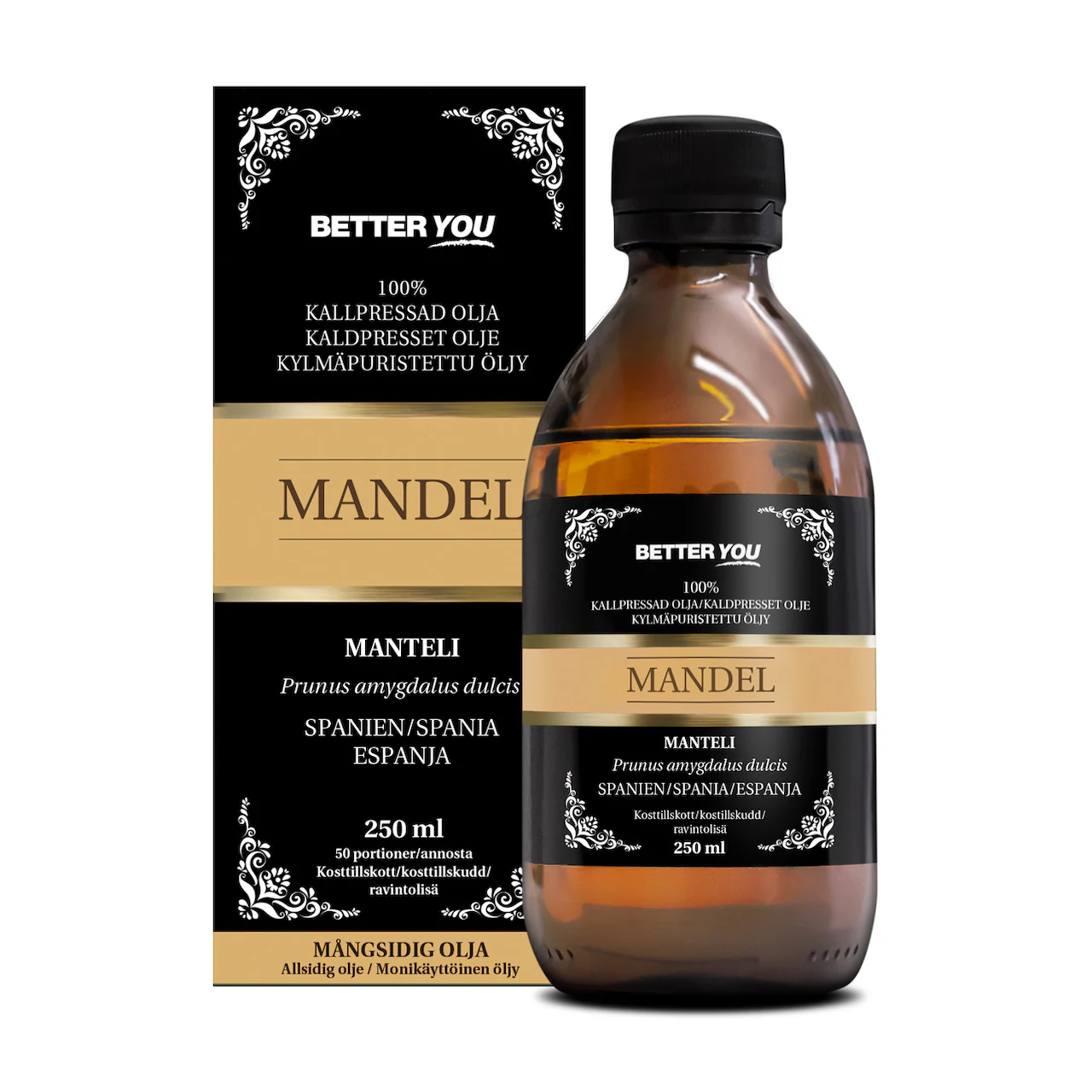 BetterYou Mandelolja Kallpressad - 250 ml