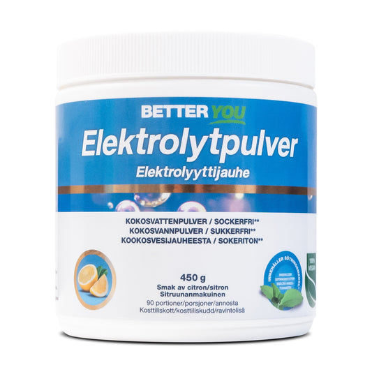 BetterYou Elektrolytpulver 450 g - Citron