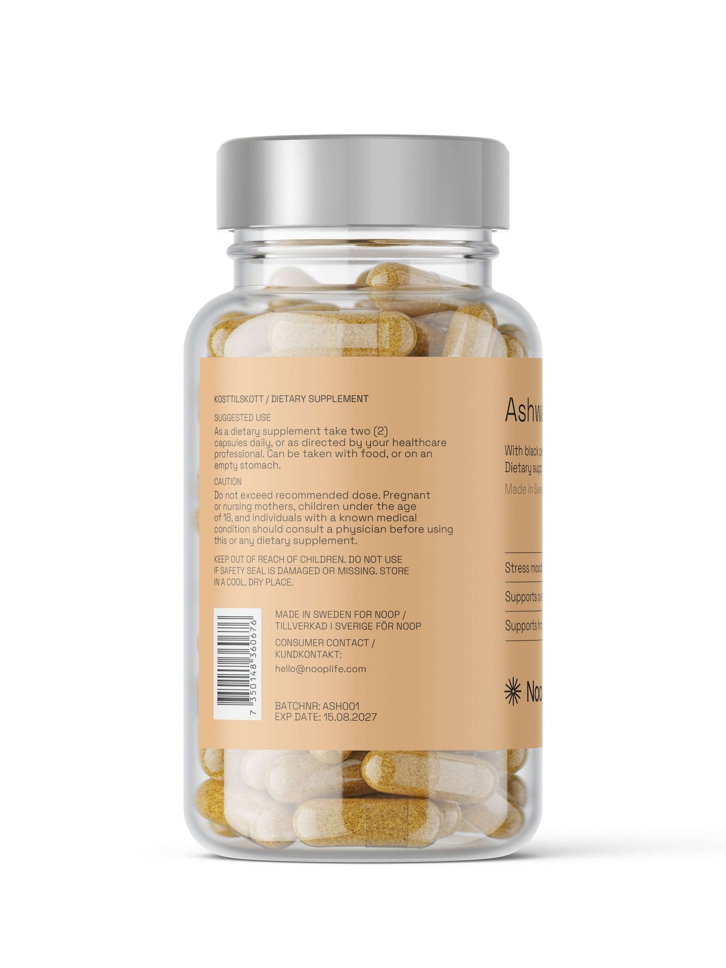Noop Ashwagandha 60 kapslar – bild 3