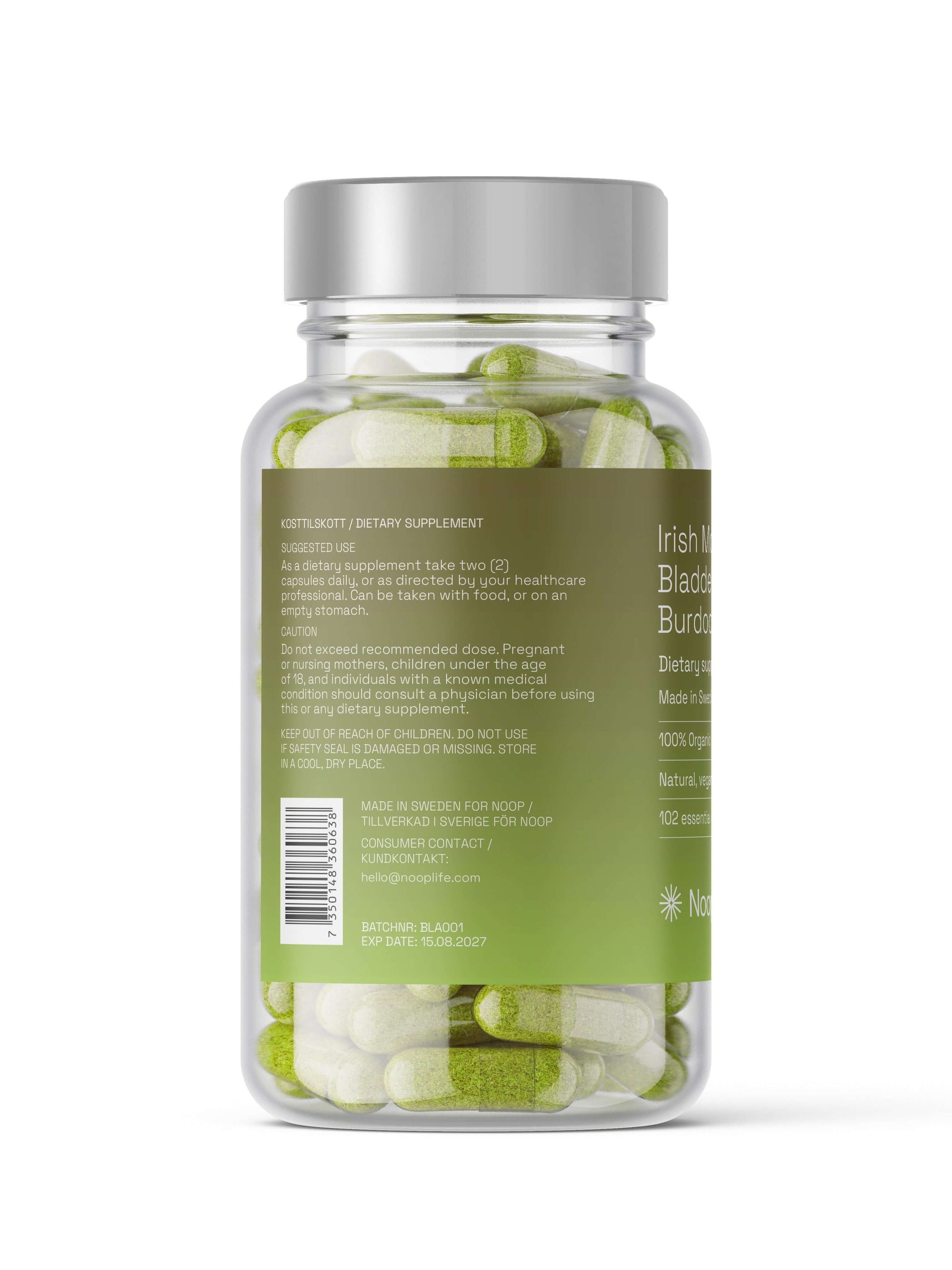 Noop Irish Moss, Bladderwrack & Burdock Root 60 kapslar – bild 4