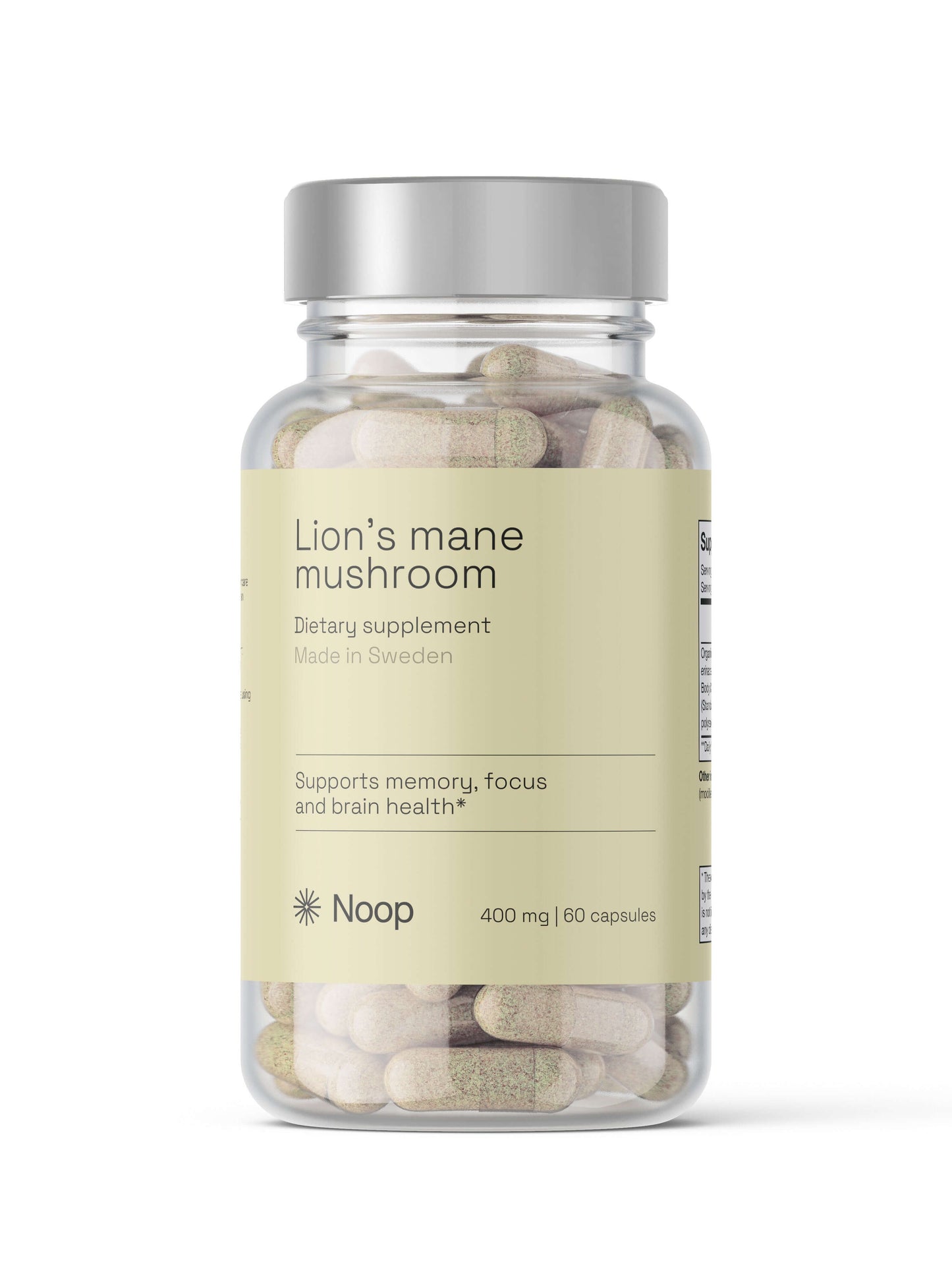 Noop Lion's Mane 60 kapslar framsida