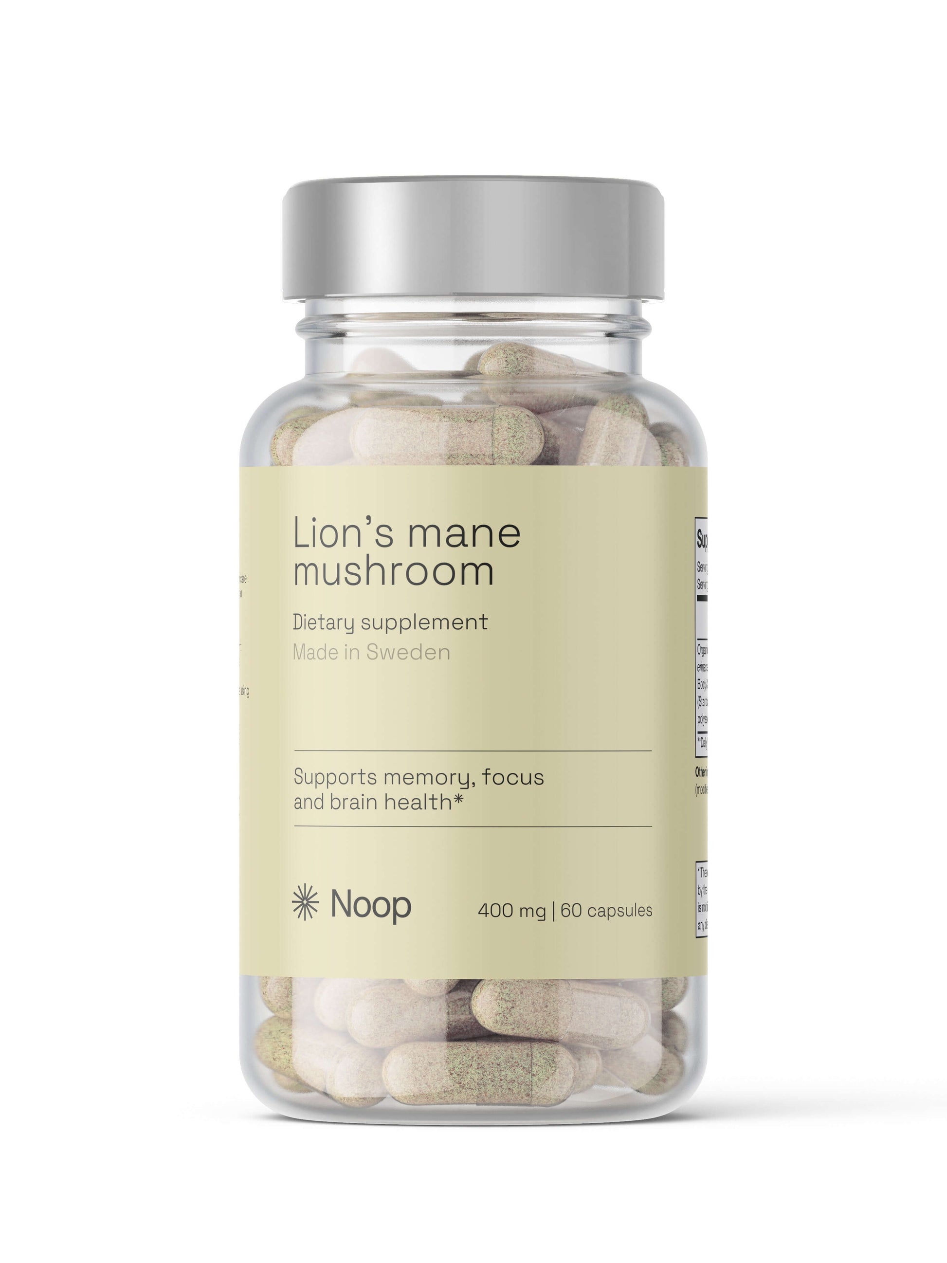 Noop Lion's Mane 60 kapslar framsida
