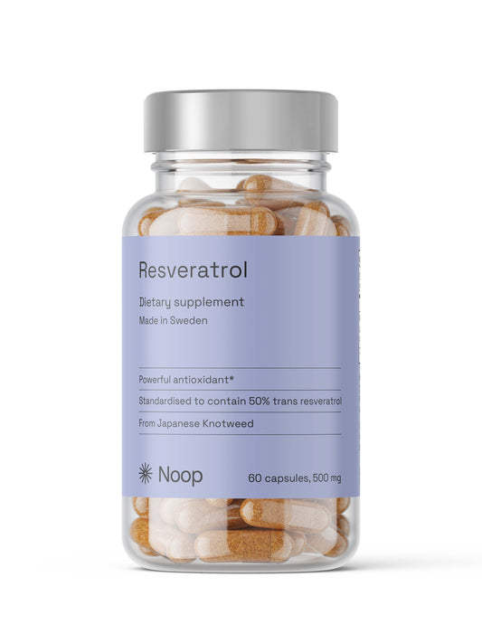 Noop Resveratrol 500 mg 60 kapslar framsida