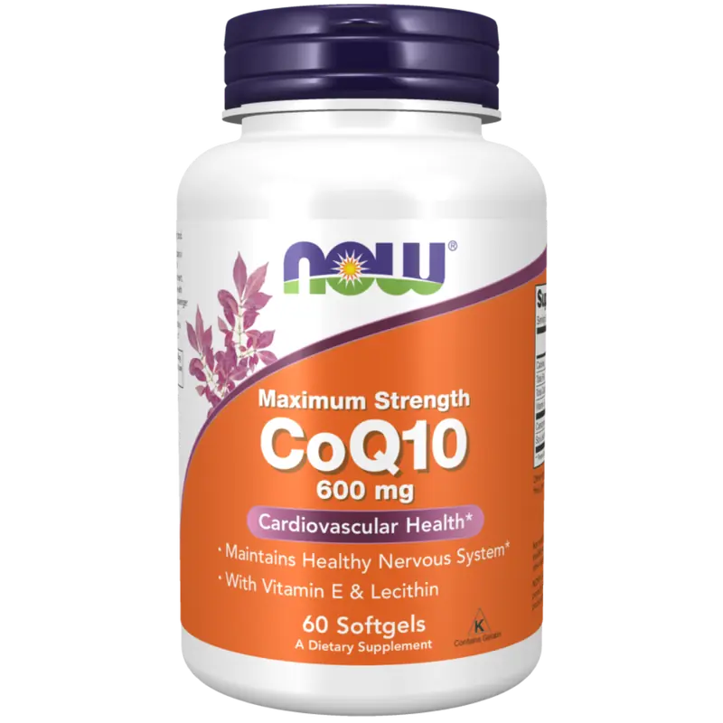 Now Foods CoQ10 600 mg 60 Softgels