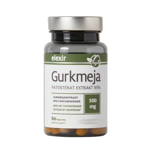 Elexir Pharma Gurkmeja 500 mg 60 tabletter