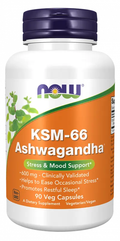 Now Foods KSM-66 Ashwagandha® 90 Veg Capsules
