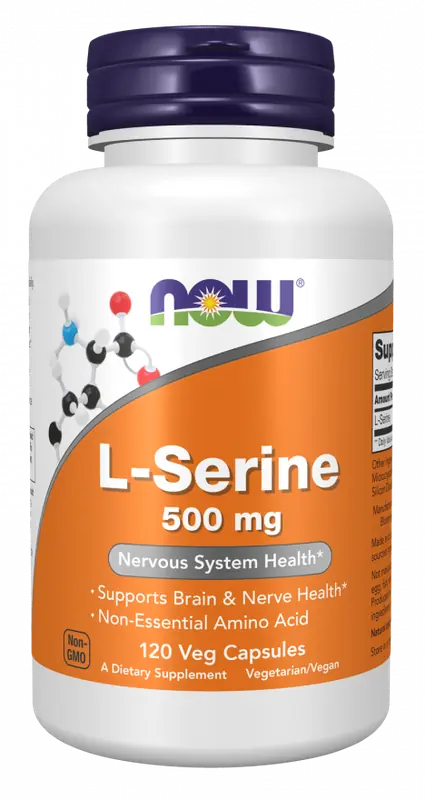 Now Foods L-Serine 500 mg 120 vegcaps