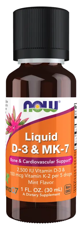 Now Foods Liquid D-3 & MK-7 30 ml
