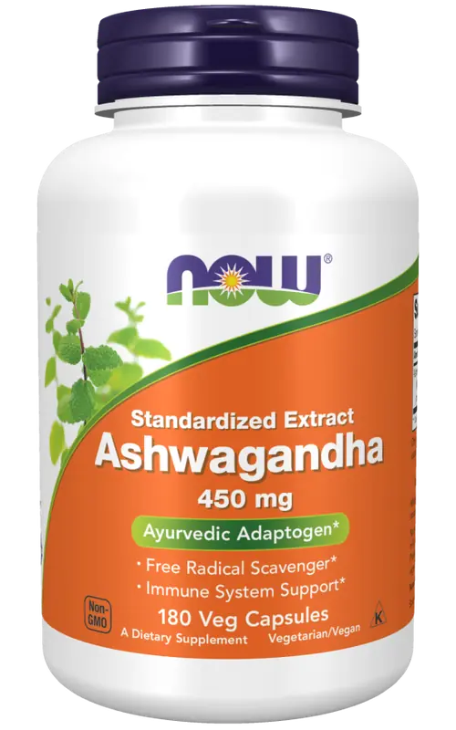 Now Foods Ashwagandha 450 mg 180 vegkapslar