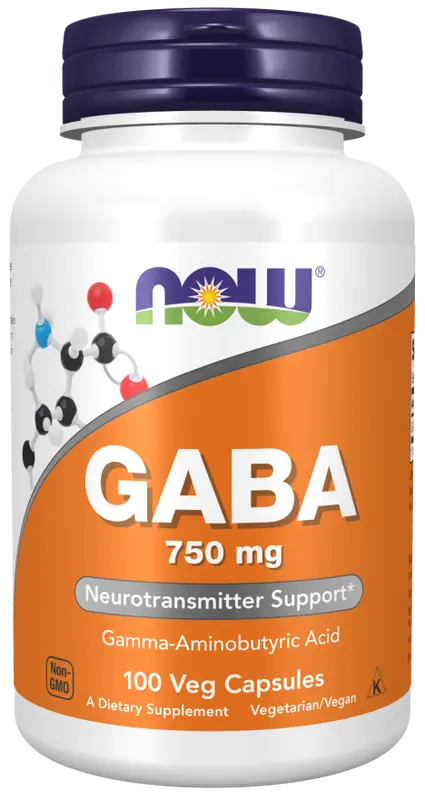 Now Foods GABA 750 mg 100 vegcaps