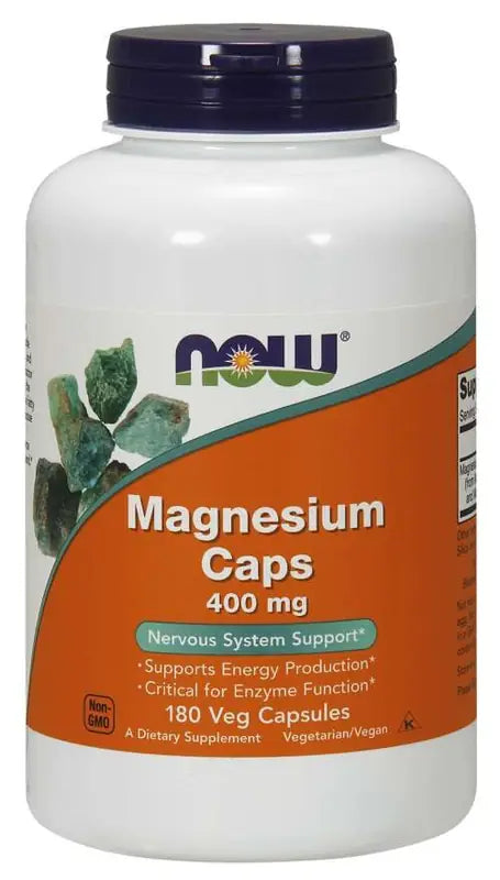 Now Foods Magnesium 400 mg 180 kapslar
