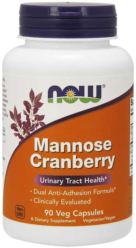 Now Foods Mannose Cranberry Tranbär 90 vegkapslar