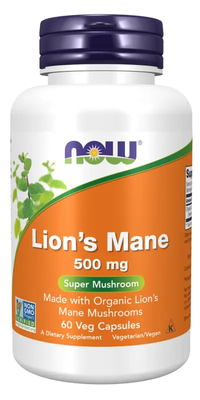 Now Foods Organic Lion's Mane Mushroom 60 vcaps