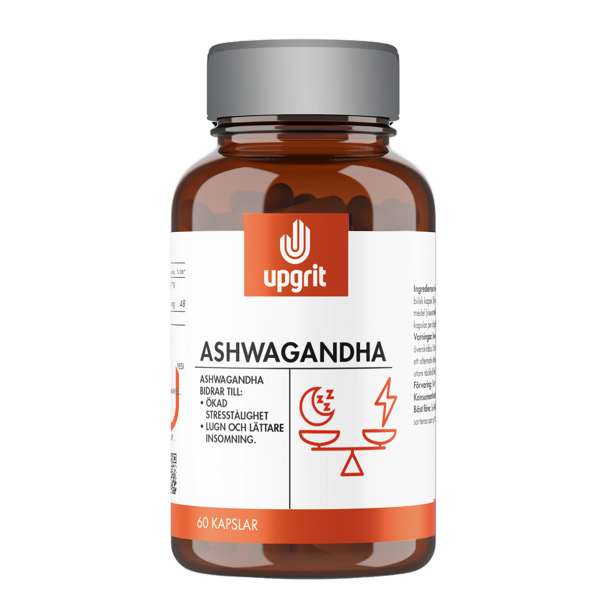 Upgrit Ashwagandha 60 kapslar