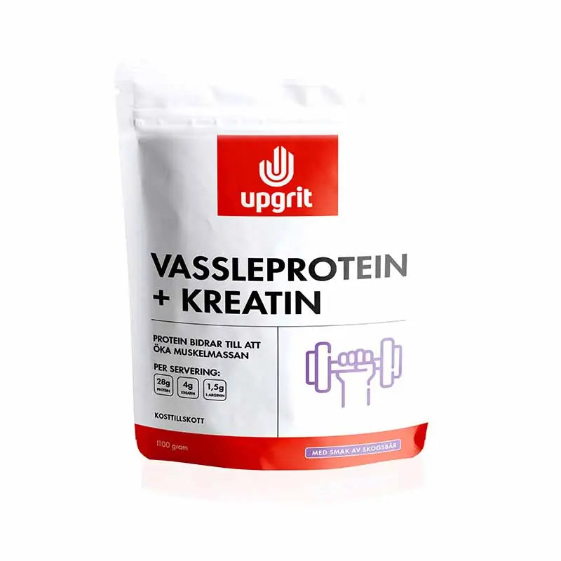 Upgrit Vassleprotein + Kreatin Skogsbär 1100 gram