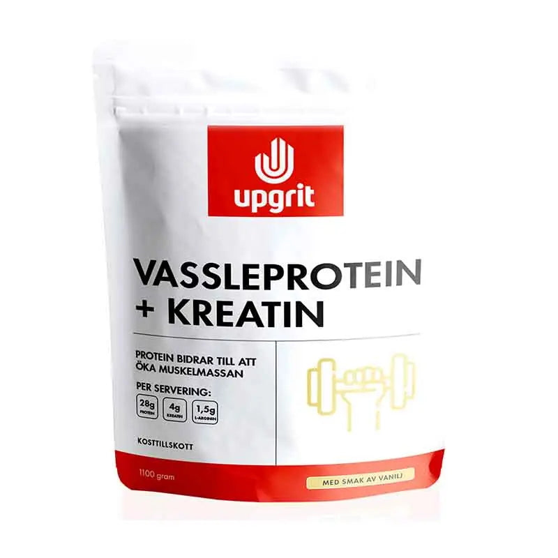 Upgrit Vassleprotein + Kreatin Vanilj 1100 gram
